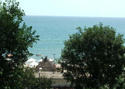 Blick vom Meeresgarten in Varna
